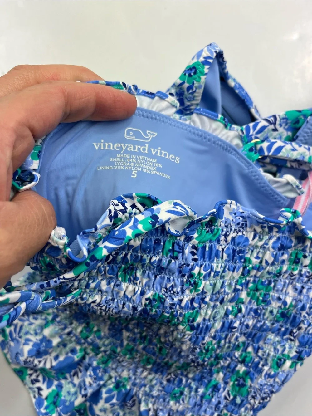 Vineyard Vines Girls Helen Floral Swimwear Two Piece Size 5